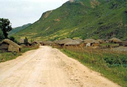 Entrance to a typical village in central Korea